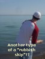 He was "rubbish" at skipping stones He was "rubbish" at skipping stones